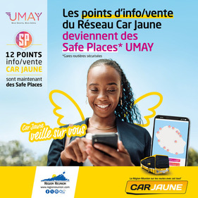 Les points d'info/vente du Réseau Car Jaune deviennent des Safe Places UMAY !